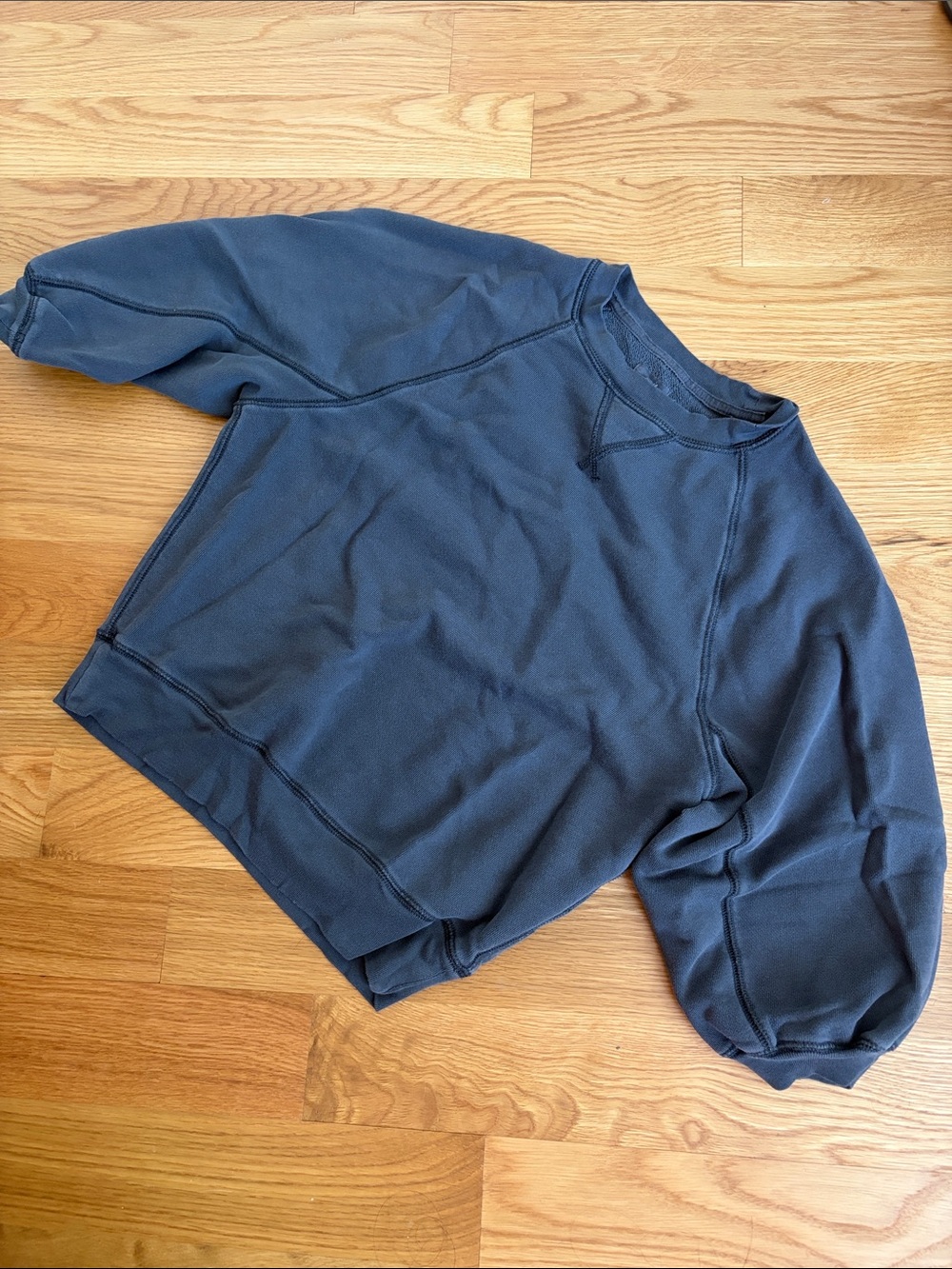 +AERIE+ Crewneck Sweater 1/2 sleeve - Gray